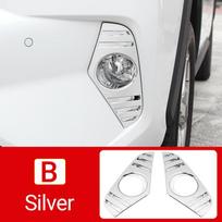 Toyota RAV4 2019 2020 2021 2022 2023 2024 RAV 4 XA50 Hibridui ABS Automobilio Priekinio Rūko Žibinto Dangtelis Rūko Žibinto Apdaila Lipdukas Aksesuarai sidabras