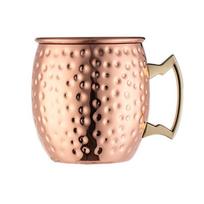 500ml Mule puodelis Nerūdijančio plieno kokteilių puodelis Alaus puodelis Vario taurė Kokteiliui Vynui Kavai Šampano Šventei Baro Indai Įrankiai beige