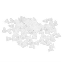 100pcsBag Silicone Tattoo Ink Cap Cup Plastic Microblading Pigment Accessories Holder S Small white