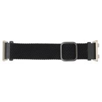 Adjustable Smartwatch Strap for Oppo Watch 2 46mm Knitting Elastic Loop Watchband ReplacementBlack black