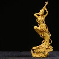 Home decoration accessories Boxwood carving Dunhuang Flying Maiden Home furnishings Handmade wooden handicrafts Gift