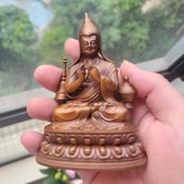 1pcs Tibetan guru Buddha statue Car ornaments Home offerings and ornaments Copper statue Home Feng Shui decoration