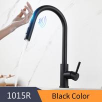 Smart Touch Kitchen Faucets Crane For Sensor Kitchen Water Tap Sink Mixer Rotate Touch Faucet Sensor Water Mixer KH-1015 gray