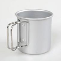 Camping Drinkware Outdoor Espresso Cups Portable Reusable Cup Coffee Mug Folding Water Cup Ultra Light Aluminum Alloy Mugs Bar 300ML white