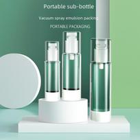 Nešiojamas kelioninis purškiamų buteliukų rinkinys odos priežiūrai - Paspaudžiamo tipo dizainas losjonui ir kosmetikai 5ml Lotion Bottle white