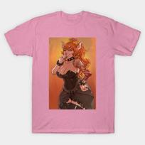 T Shirt Women Bowsette Regina Harajuku Print Kawaii Tshirt Summer Short Sleeve Female T-Shirt Top Tee S rožinė