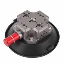 4.7 Inch Suction Cup Camera Mount Aluminum Alloy Silicone Camera Metal Car Mount with 14 38 Inch gray
