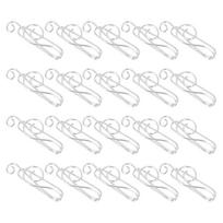 20Pcs Musical Note Paperclip Music Binder Shape Creativity Modeling Metal Craft SuppliesSilver sidabras