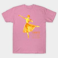 T Shirt Women Dance Shirt Dancing Girl Ballet Dancer Harajuku Print Kawaii Tshirt Summer Short Sleeve Female T-Shirt Top Tee S rožinė
