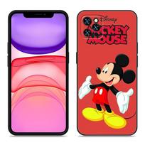 Cute M-Mickey Mouse Phone Case For Apple iPhone 12 13 Mini 11 14 15 Pro Max 7 8 Plus X XR XS SE 2020 2022 Black Silicone Case iPhone 12 Pro Max