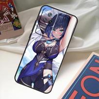Genshin Impact Yelan Funda For POCO M6 Pro X3 X4 X5 X6 M5s F3 F5 Xiaomi 13T Pro 12T 11T 12 13 Lite 14 Ultra Case POCO M6 Pro gray