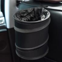 Automobilio šiukšliadėžė Automobilio saugojimo kibiras Spiralinis kibiras Sulankstomas šiukšliadėžės nešiojamas aukštos kokybės Oksfordo audinio praktinis laikymo kibiras gray