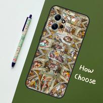 Michelangelo Art Case For Xiaomi Redmi Note 12 11 10 9 Pro 12S 11S 10S 9S Back Cover For Redmi 12 9C 10C 12C Redmi Note 9 gray
