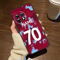 Personalised Football Number Name Case For OnePlus 11 8 9 10 Pro 8T 9RT 10R 10T OnePlus Nord 3 CE 2 Lite 2T N10 N20 N30 Cover OnePlus 10T