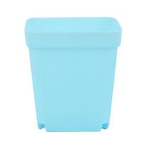 Colorful Mini Black Square Plastic Flower Pots for Succulents Tray mėlyna