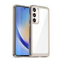 For Samsung Galaxy A55 A35 A25 A15 A05s A05 A04 A14 A24 A34 A54 A13 A23 A33 A53 A73 Cover Colorful Soft Edge Silicone Transparent Bumper For A13 4G pilka spalva