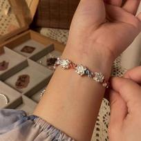 Kiniško stiliaus lotoso sėkmės apyrankė moterims mergaitėms išskirtinė pynutės apyrankė papuošalai aksesuarai šventinės dovanos 1pc brown
