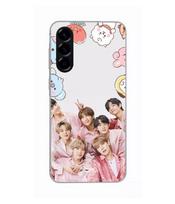 Case - Maniacase - Samsung Galaxy A26 - Silicone - Kpop BTS Pink - Soft juoda