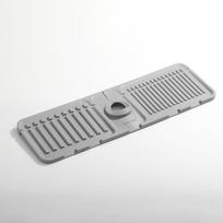 Silikoninis maišytuvo kilimėlis, kriauklės apsauga nuo purslų, nusausinanti muilinė, virtuvės stalviršio apsauga Non-slip drain pilka spalva
