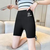 Ice Silk Shark Pants Female Summer Wear Safety Leggings High Waist  Abdomen Hip Yoga Pants. M