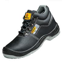 Labor Insurance Shoes for Men, Anti-smash Anti-puncture Anti-static, Black High-top, Safety Oil Wear-resistant, Protective Acid and Alkali Work Shoes 36 juoda