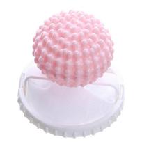 Dual-Action Laundry Ball: Concave-Convex Filter & Hair Remover for Cleaning and Protecting Clothes rožinė