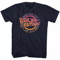 Back To The Future Logo And Quote T Shirt M brown