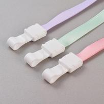 Macaron Color ID Card Holder: Trade Fair Lanyard, Work & Student Cards, Access Badge, Waterproof Bus Card white