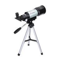 Profesionalus monokuliarinis kosminis astronominis teleskopas su nešiojamu trikoju vaikams juoda