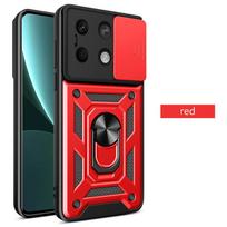 Šarvas dėklas, skirtas „Xiaomi Poco X6 Pro C65 C40 M6 M5 F5 X5 X4 F4 GT“ dangteliui, apsaugantis objektyvą su žiedo magnetiniu laikikliu „Coque Fundas“ Poco X6 raudona