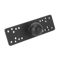 1.5 Inch Ball Fish Finder Mount Plate Aluminum Alloy Universal Electronic Plate With Rubber Ball black
