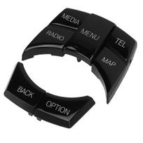 Automobile Interior Multimedia Button Cover Molding Trim Replacement For 3 Series F30 LCI 5 Series black