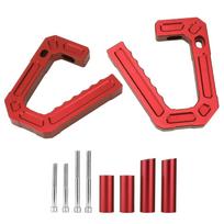 Car Road Front Grab Handle Aluminum Alloy Replacement for Jeep Wrangler JK 2007?2018Red raudona