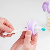 2 vnt. Valymo siauras šepetėlis ilga rankena kūdikių pieno buteliuko tarpų valymo šepetėliai 2pcs
