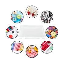 1Pc False Eyelashes Dustproof Storage Box Snap Design High-Capacitytravel Empty Lashes Holdercase Lash Storage Display Organizer white