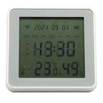 WiFi Temperatūros Drėgmės Jutiklis Išmanus Realaus Laiko LCD Ekranas Belaidis Termohigrometras su gray