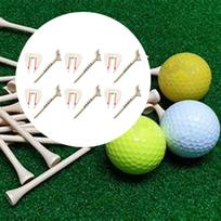 6 Pieces Adjust Height Golf Tees Multifunctional Limit Ball Seats Reusable Golfing Accessories