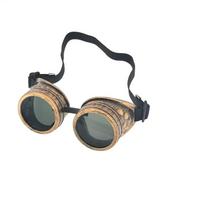 Sunkiojo metalo „steampunk“ motociklų akiniai gotikinio stiliaus vairuotojo akiniai apsauginiai akiniai, skirti „Cosplay“ Helovino dekoracijoms black