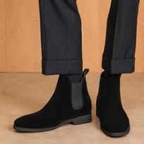 Chelsea Batai Vyrams Dirbtinė Elnio Oda Chelsea Vyriški Batai Vidutinio Ilgio Suede Batai Vyrams Aulinukai Botas Cuturno Masculinas 45 geltona