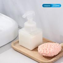 Nešiojama kvadratinė pompos buteliukas putojančiam rankų muilui ir šampūnui black