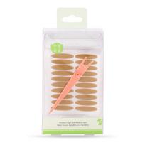 Kaqi Duoduo Crescent Lace Double Eyelid Stickers - Natural Skin Tone, Invisible Net Pattern (100 Pack, KK822) white