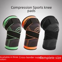 Breathable Sports Compression Knee Pads for Running, Cycling, Basketball with Nylon 3D Wrap Green XXXL (Basic) white