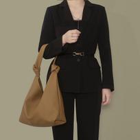 Lazy Style Soft Pito Extra Bag Autumn and Winter Fashion Simple Retro Brown Large Capacity Commuting Shoulder Bag
