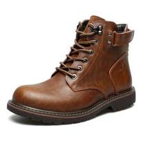 Nauji žieminiai vyriški šilti ankle tipo motociklininko batai odiniai batai madingi vyriški medvilniniai šilti batai chaussure chic homme D75 46 juoda