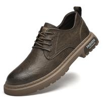 Lauko sportiniai vyriški batai Prabangūs vyriški raišteliais užrišami aukštakulniai batai Odiniai Brogues Platforminiai Oxfords vyrams Aukštį didinantys batai 37 ruda