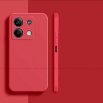 For Xiaomi Redmi Note 13 Pro 5G Case Xiaomi Redmi Note 13 Pro Plus 5G Cover Shockproof Luxury Liquid Silicone Phone Back Case Redmi Note 13 Pro 5G raudona