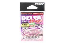 Decoy SV-51 Jig Head Delta Magic Size 4 , 3/32 oz (1121) black