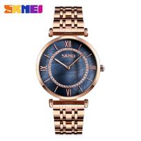 Stylish and elegant two-and-a-half-hand couple quartz watch slim dial versatile steel belt business watch