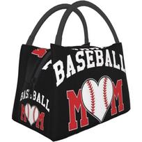 Baseball Mom Insulated Lunch Box Cooler Tote Bag Organizer Bag For Women 28x17x16CM levanda
