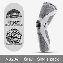 Knitted Nylon Sports Knee Pads Three-Dimensional Compression With Tightening Breathable Warm Men And Women'S Protective Gear M gray